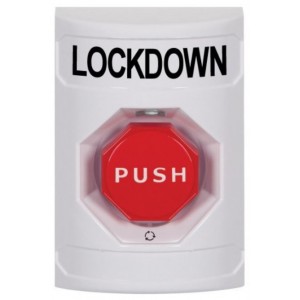 STI SS2309LD-EN S/Station White- Push& Turn Octagon Illuminated Button LOCK DOWN